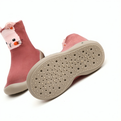 Kid's Anti-slip Soft Shoe Socks (2x Pair)